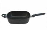 titanová hranatá grilovací pánev 28x28x ucho ručka SKK Titanium 2000 Plus Non-St